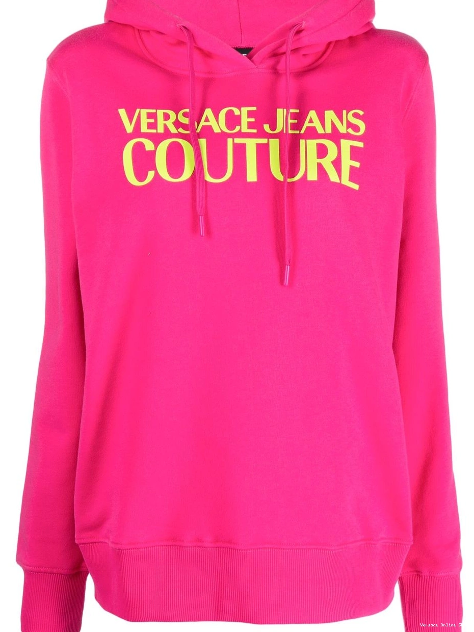 Versace Couture Jeans logo-print Women hoodie detail 0819
